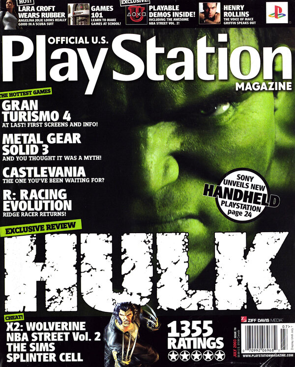 Official U.S. PlayStation Magazine Issue 070 (July 2003) cover